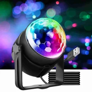 Mini Globo De Luz Giratório USB Projetor Para Festas