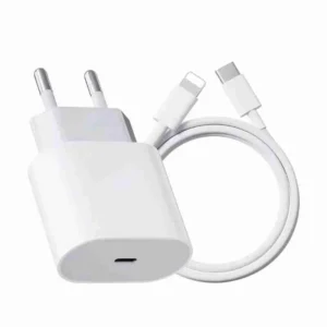 Fonte USB-C + Cabo Carregador IPhone Lightning
