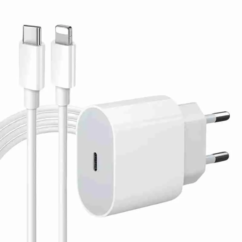 Fonte USB-C + Cabo Carregador IPhone Lightning - Imagem 2