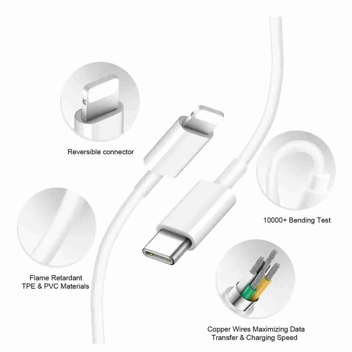 Fonte USB-C + Cabo Carregador IPhone Lightning - Imagem 7