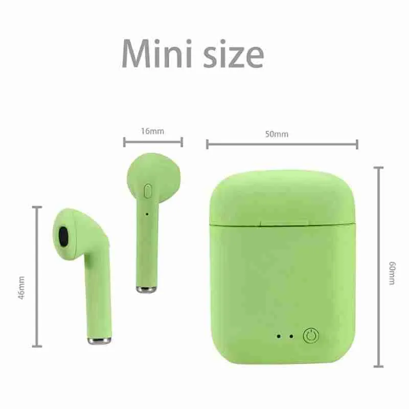 Fone de Ouvido Sem Fio Mini Inpods i12 Bluetooth com Microfone Colorido Fosco - Imagem 4