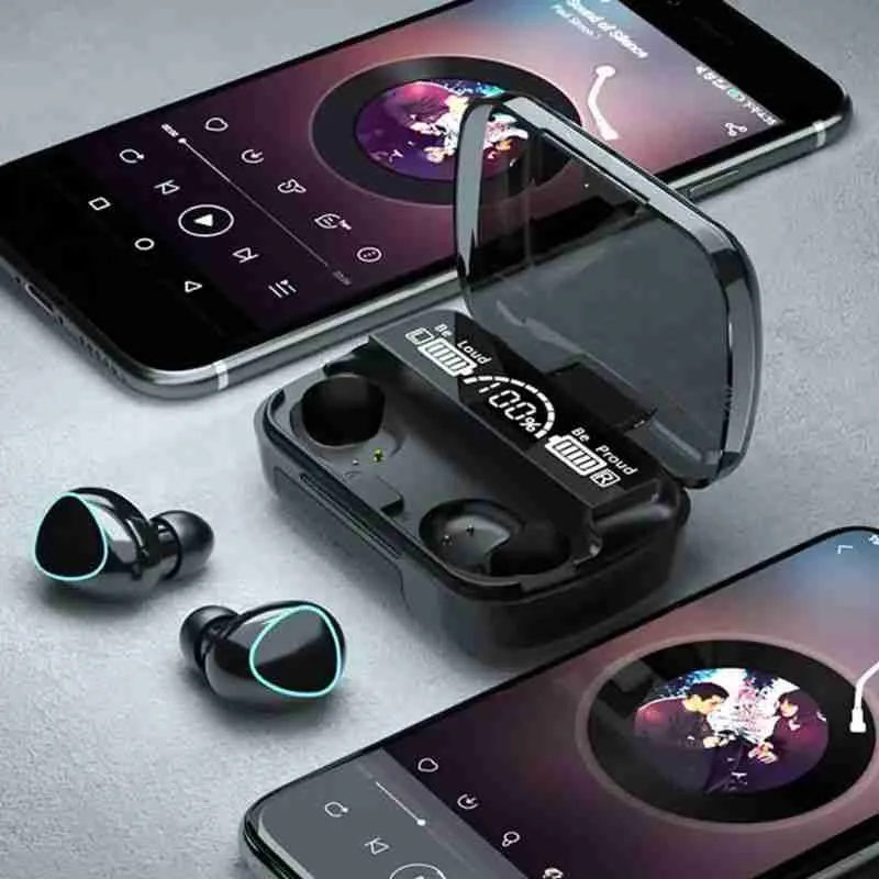 Fone De Ouvido Sem Fio Bluetooth M10 Touch Display LED - Imagem 3