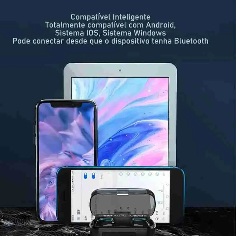 Fone De Ouvido Sem Fio Bluetooth M10 Touch Display LED - Imagem 7
