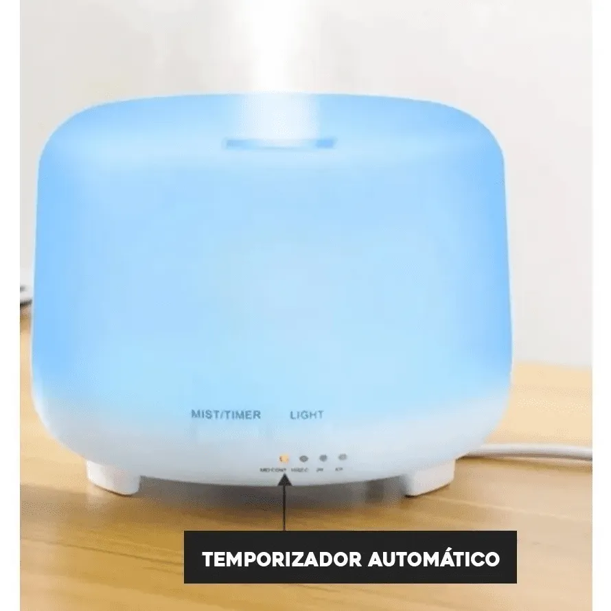 Aromatizador Umidificador e Difusor de Ar Ultrassônico com 7 Cores – 300ml - Imagem 5