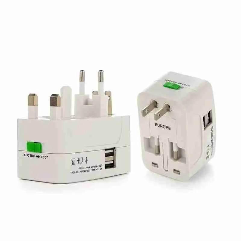 Adaptador Universal Tomada Para Viagem Com Porta USB - Imagem 2