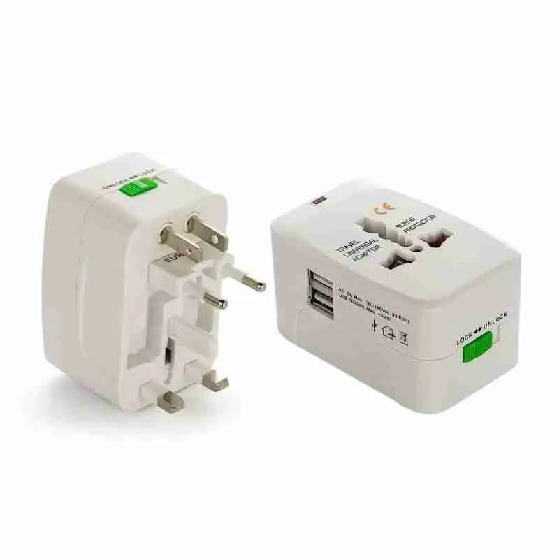 Adaptador Universal Tomada Para Viagem Com Porta USB - Imagem 3