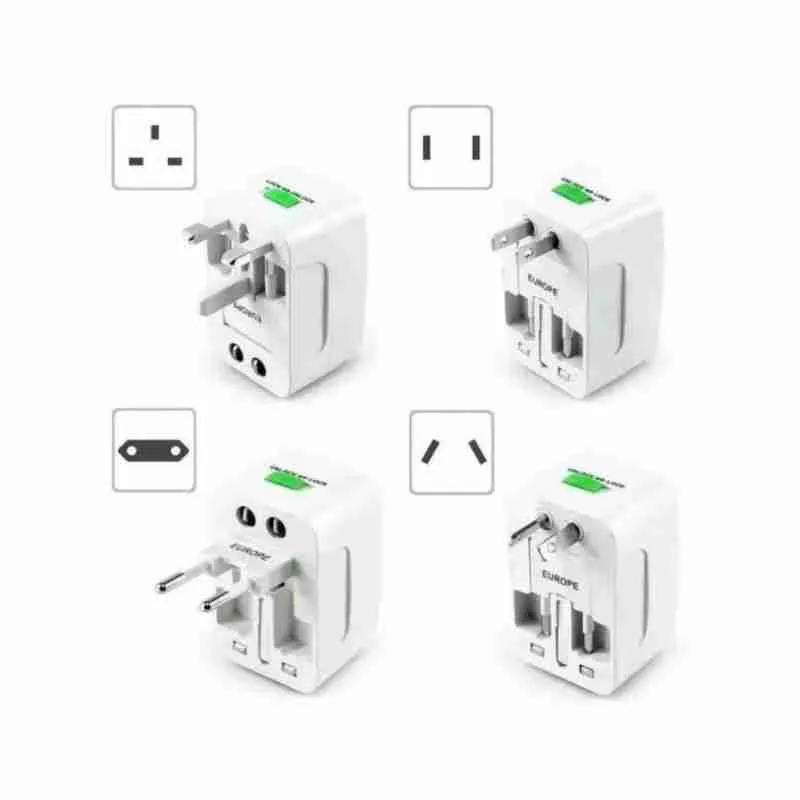 Adaptador Universal Tomada Para Viagem Com Porta USB - Imagem 4