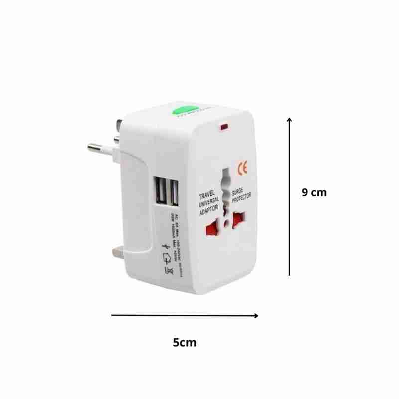 Adaptador Universal Tomada Para Viagem Com Porta USB - Imagem 5
