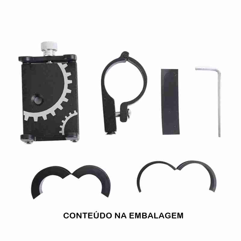 Suporte De Alumínio Universal Para Celular Bike E Moto - Imagem 5