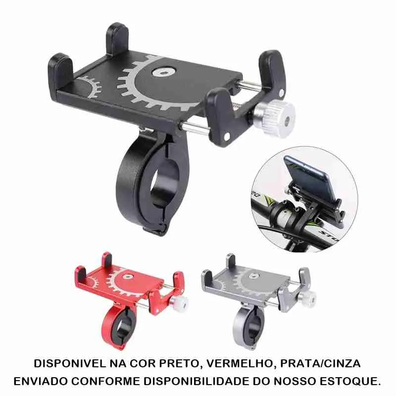 Suporte De Alumínio Universal Para Celular Bike E Moto - Imagem 6
