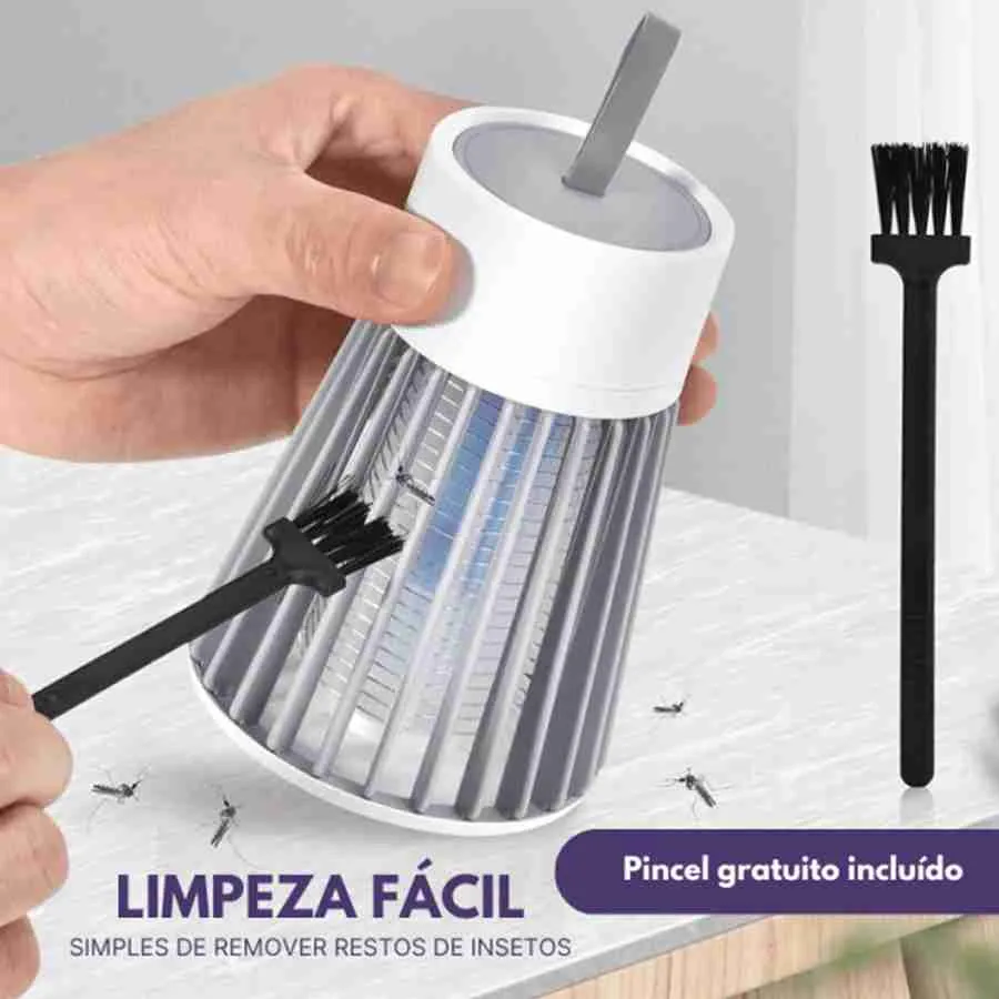 Repelente Eletrônico Armadilha Mata Pernilongo Mosca Portátil - Imagem 8