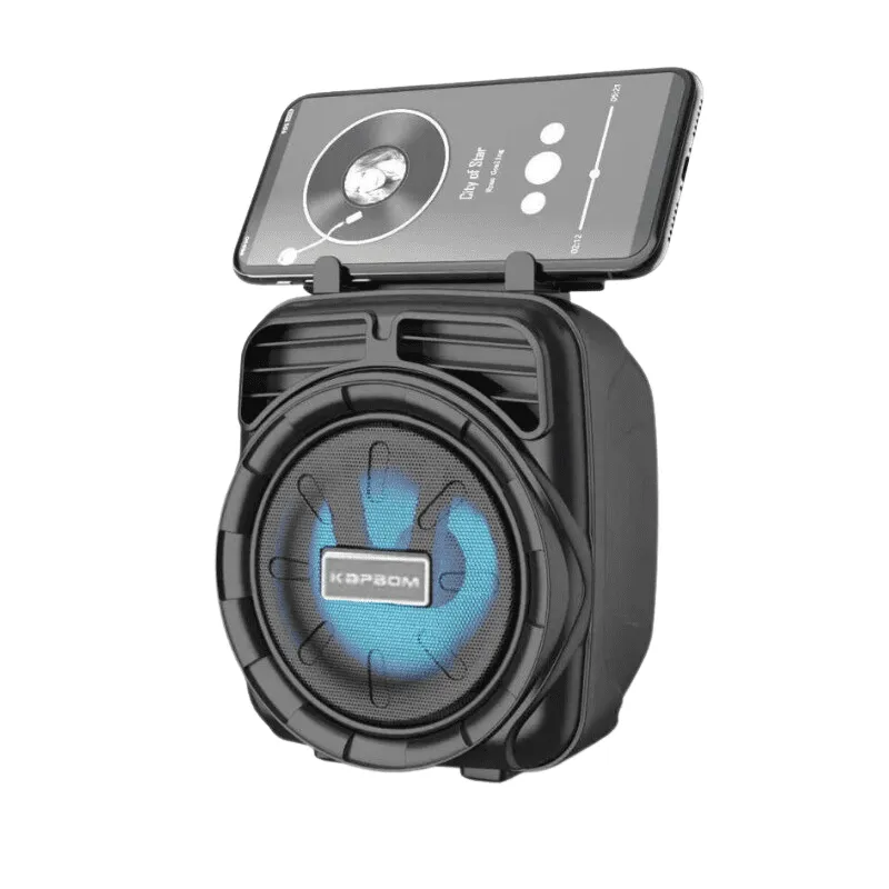 Mini Caixa De Som Bluetooth Com Radio FM E Led - Imagem 2