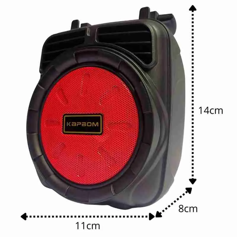 Mini Caixa De Som Bluetooth Com Radio FM E Led - Imagem 6