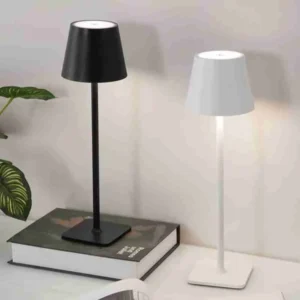 Luminária Abajur Mesa LED Touch Sem Fio Recarregável