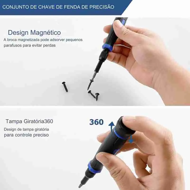 Kit Chaves De Fenda+ Bits Multifuncional 152 Peças - Imagem 6
