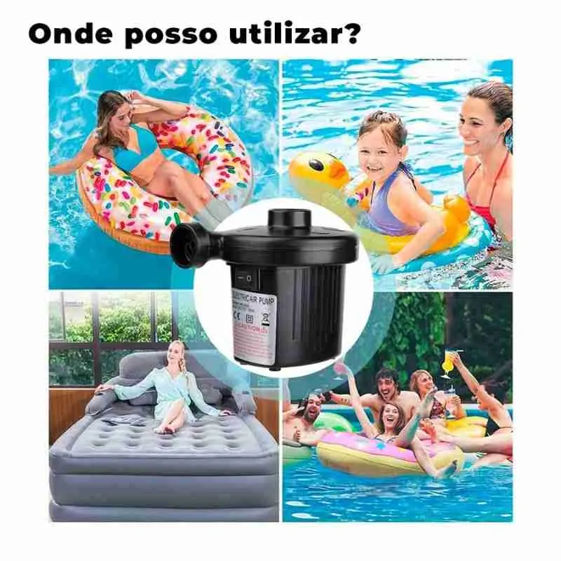 Inflador Elétrico Bomba De AR - Imagem 4