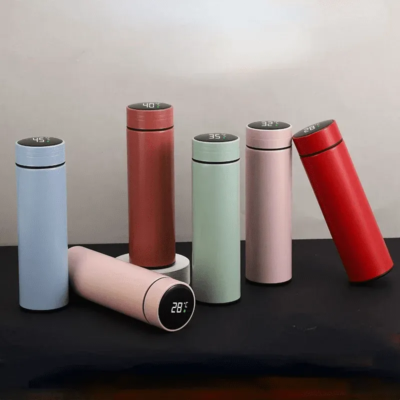 Garrafa Térmica em Aço Inox com Termômetro Digital Led – 500ml - Imagem 3