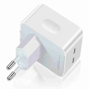 Fonte Tomada Carregadora C+C 40W Para IPhone 11/12/13/14/Tipo C – Duplo USB C