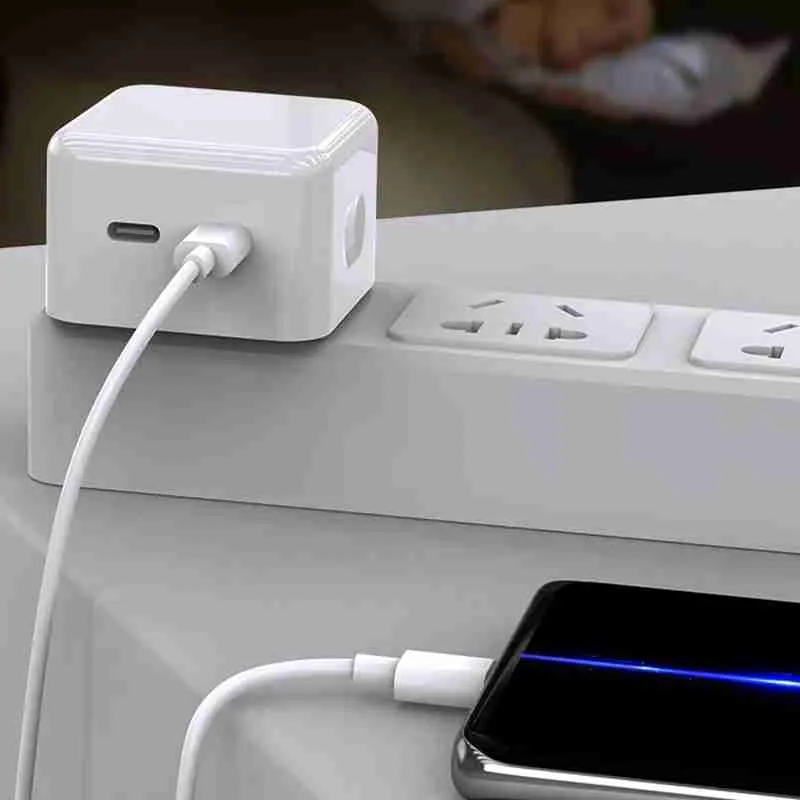 Fonte Tomada Carregadora C+C 40W Para IPhone 11/12/13/14/Tipo C – Duplo USB C - Imagem 5
