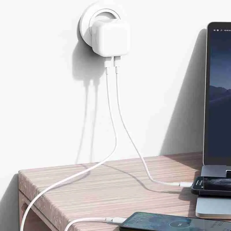 Fonte Tomada Carregadora C+C 40W Para IPhone 11/12/13/14/Tipo C – Duplo USB C - Imagem 6