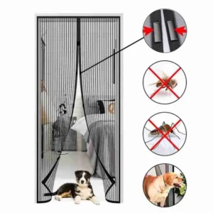 Tela Mosquiteira Magnética p/ Porta Proteção contra Insetos Magic Mesh