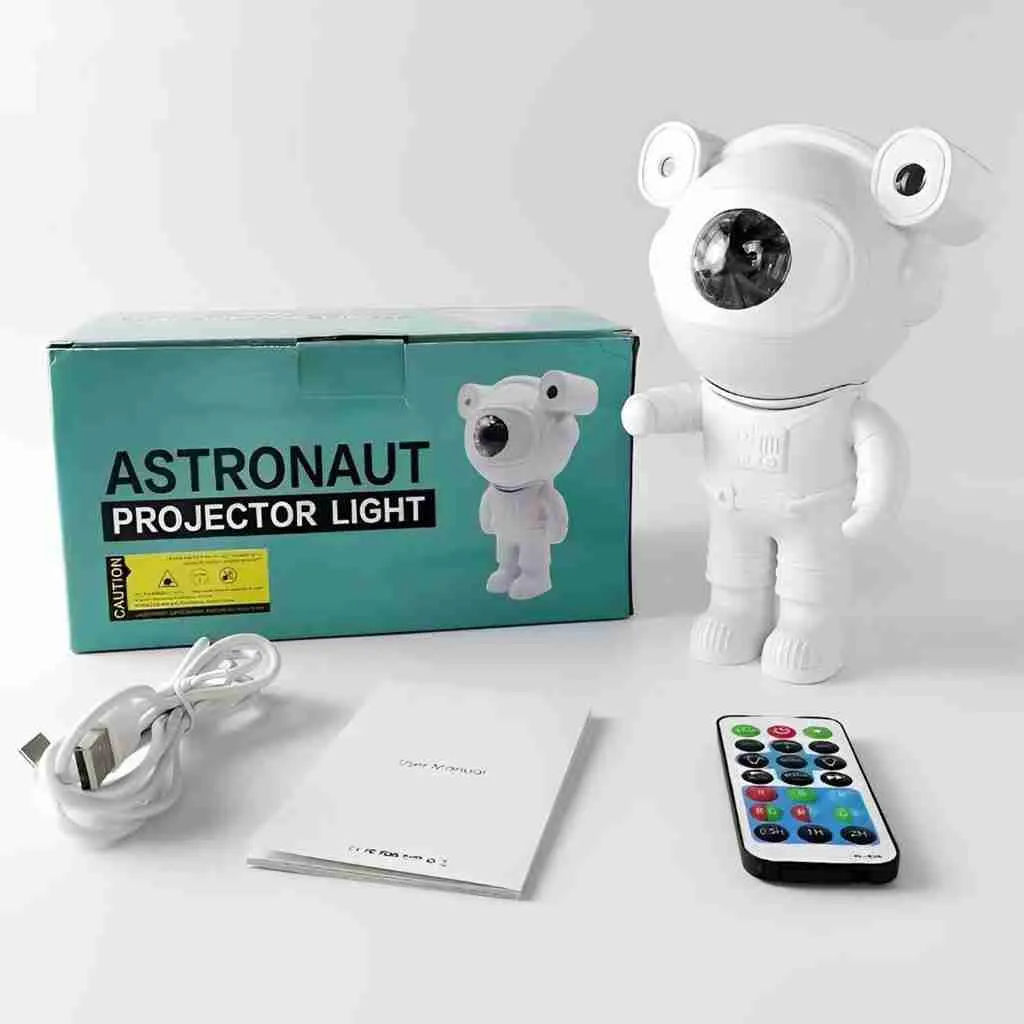 Astronauta Luminária Projetor com Som Bluetooth e Controle - Imagem 5