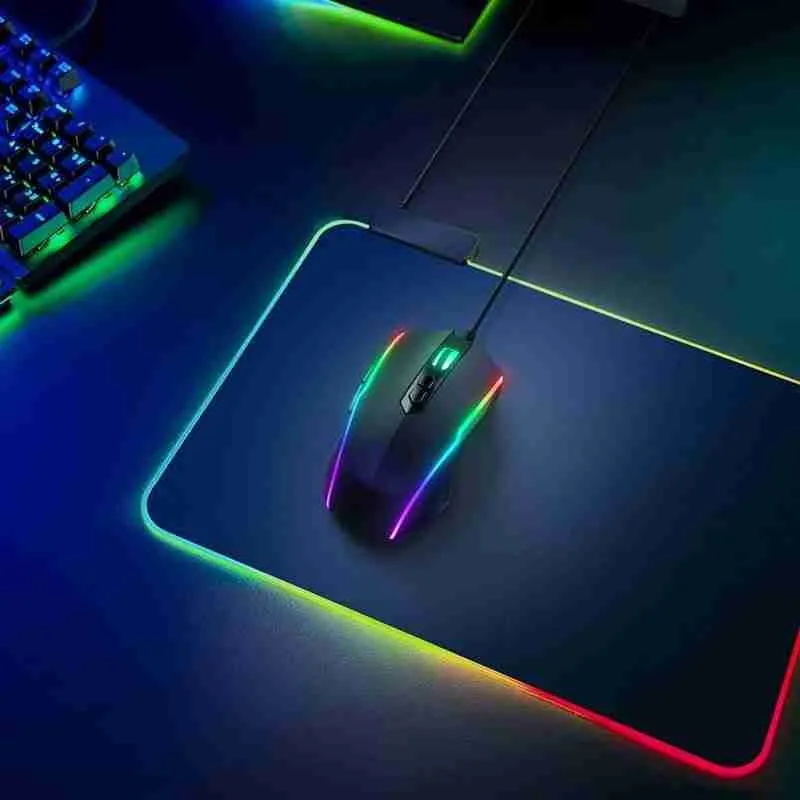 Mouse Pad Gamer Com Borda Iluminada LED RGB 7 Cores – 35,7cm x 25,5cm - Imagem 2