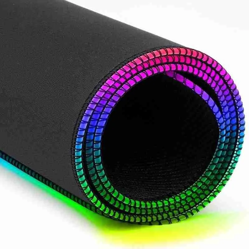 Mouse Pad Gamer Com Borda Iluminada LED RGB 7 Cores – 35,7cm x 25,5cm - Imagem 3