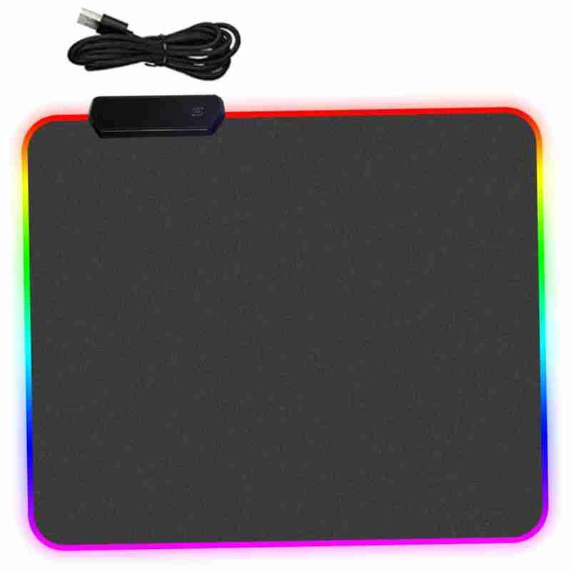 Mouse Pad Gamer Com Borda Iluminada LED RGB 7 Cores – 35,7cm x 25,5cm - Imagem 4
