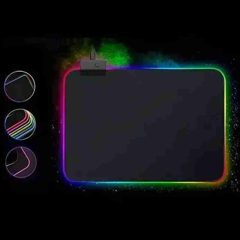 Mouse Pad Gamer Com Borda Iluminada LED RGB 7 Cores – 35,7cm x 25,5cm - Imagem 7