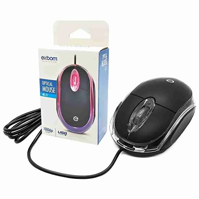 Mouse Com Fio MS-9 Com LED Vermelho - Imagem 4