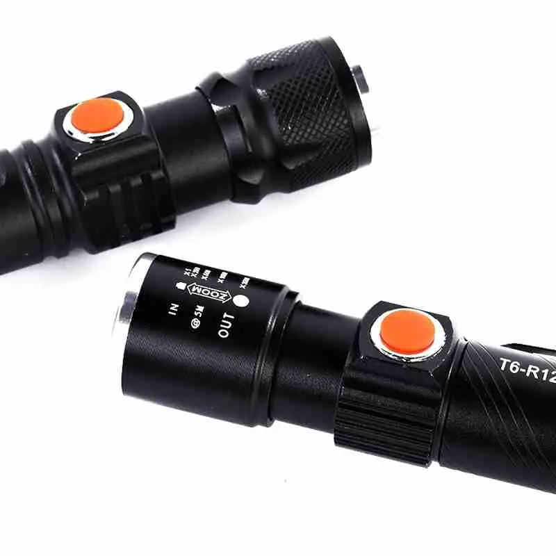 Mini Lanterna LED Tática Potente Recarregável USB C/ Zoom - Imagem 5