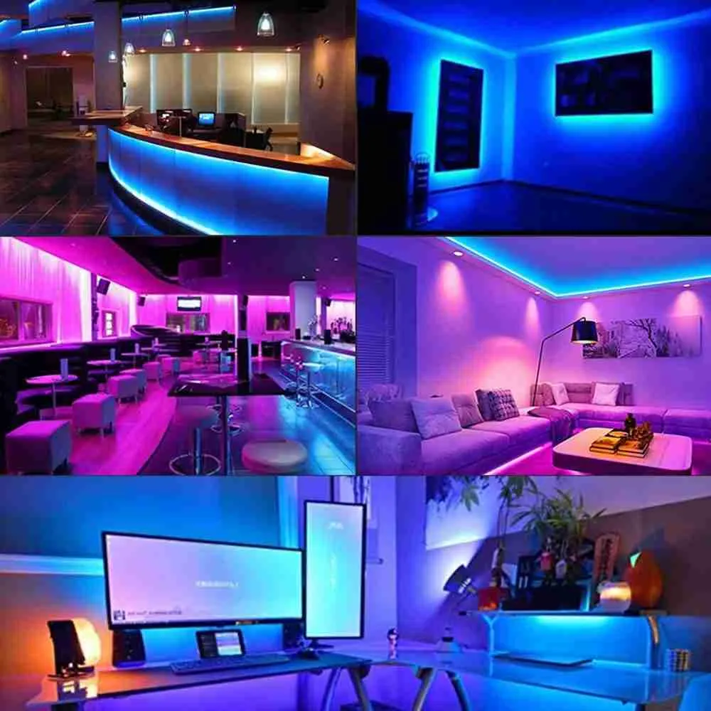 Fita Led 5050 RGB Colorida 5 metros Prova D’água com Controle e Fonte - Imagem 5