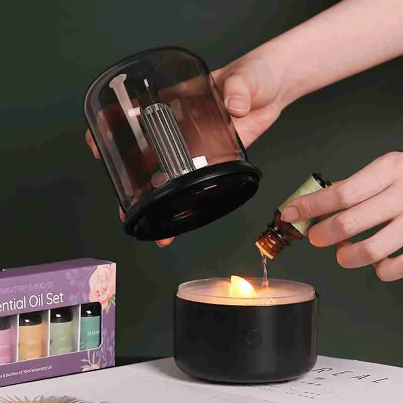 Difusor Aromatizador Elétrico Luz De Vela USB - Imagem 3