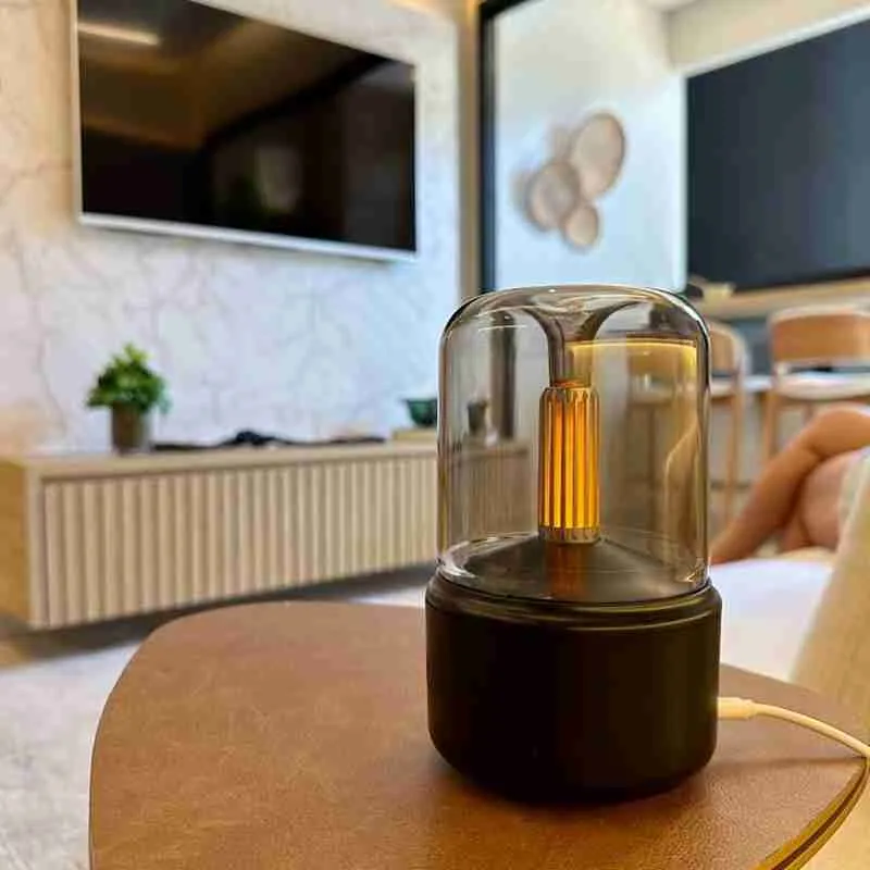 Difusor Aromatizador Elétrico Luz De Vela USB - Imagem 4