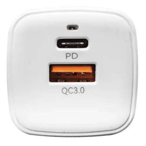 Carregador Turbo De Tomada 1 USB-C + 1 USB – QC3.0 20w - Imagem 6