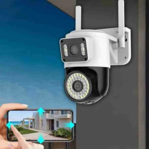 Camera IP Externa Wifi Dupla 2 Em 1 Visao Noturna Yoosee