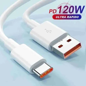 Cabo Micro-USB Tipo C Carregamento Ultra Rápido 120W