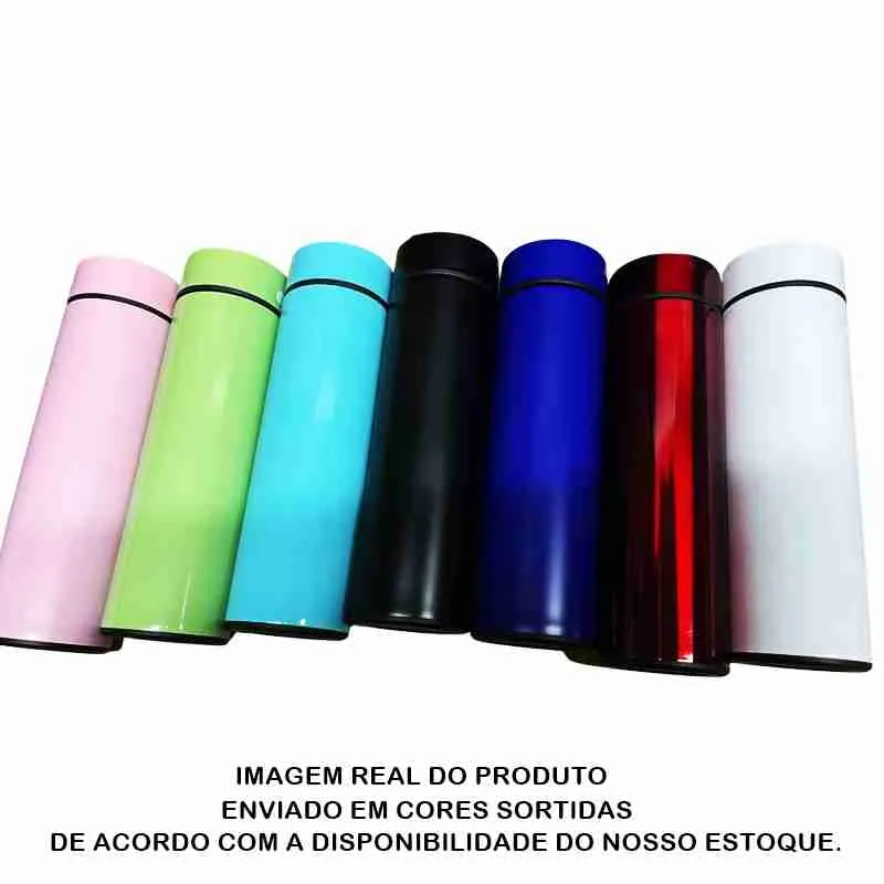 Garrafa Térmica em Aço Inox com Termômetro Digital 500ml Led - Imagem 7