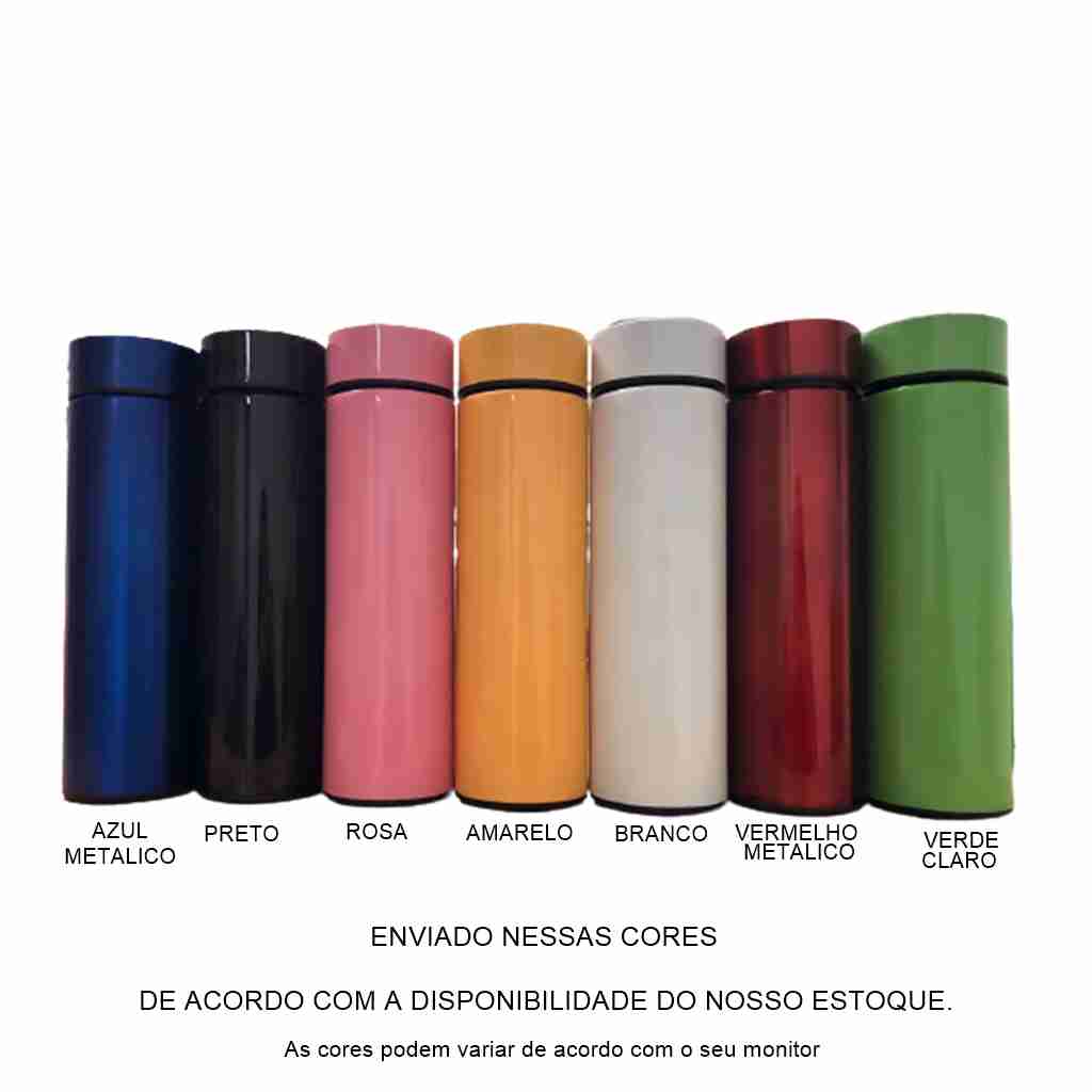 Garrafa Térmica em Aço Inox com Termômetro Digital 500ml Led - Imagem 8