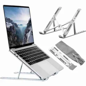 Suporte Para Notebook e Macbook de Alumínio Dobrável