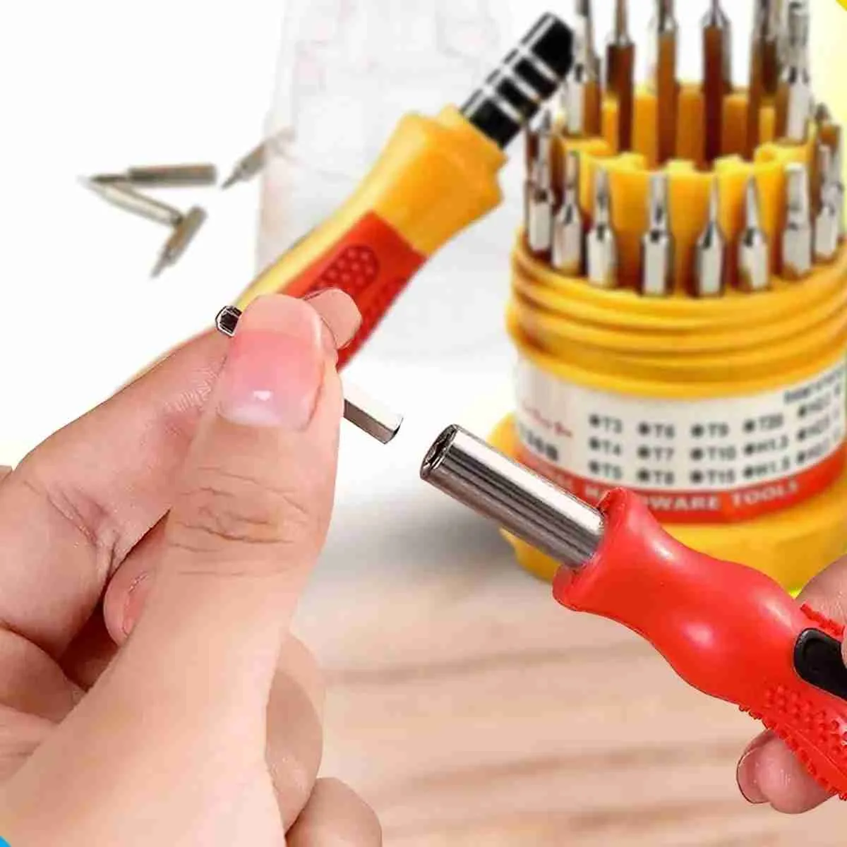 Mini Kit Ferramentas Chaves de Precisão Fenda Philips 30 Pontas - Imagem 3