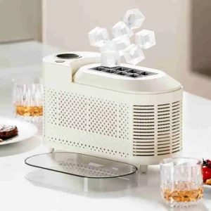 Mini Máquina de Fabricar Gelo Doméstica Portátil