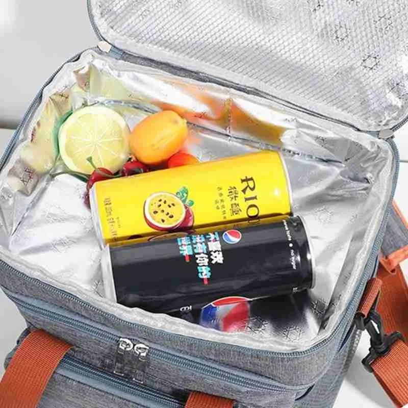 Bolsa Térmica Com Alça Transversal 2 Compartimentos - Imagem 5