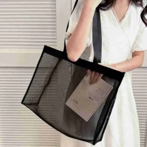 Bolsa Sacola De Praia Transparente Espaçosa