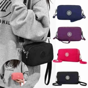 Bolsa Carteira Tiracolo Pequena De Mão Com 2 Alças