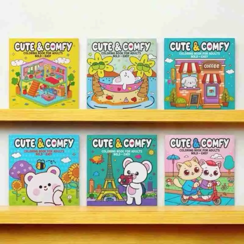 Livro De Colorir Cute & Comfy Tik Tok