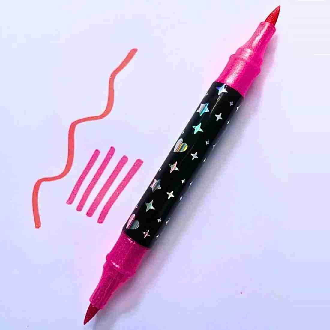 Kit de Canetas Marcadores Ponta Dupla Touch Love Glitter – 24 Canetas / 48 Cores - Imagem 5