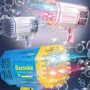 Metralhadora Divertida Jato De Bolha 69 Furos – Bazooka Cor Sortida