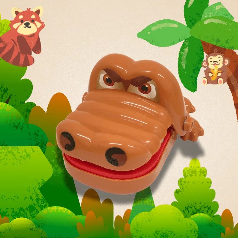 Brinquedo Jogo Divertido Jacaré Morde Dedo - Imagem 2